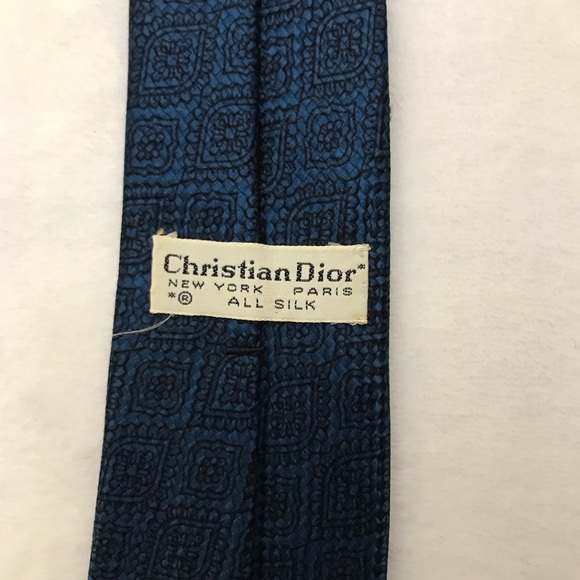 CHRISTIAN DIOR All Silk Neck Tie - Picture 4 of 5